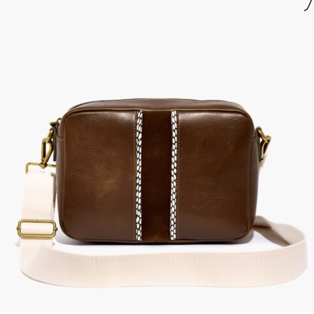 Madewell The Large Transport Camera Bag: Suede Inset Edition